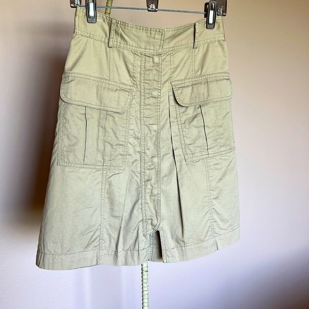 Tracy Reese Khaki Safari style skirt